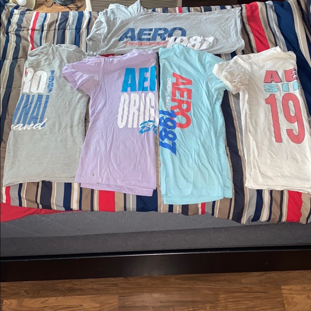 Amazing combo of 5!! Aero shirts all size S
